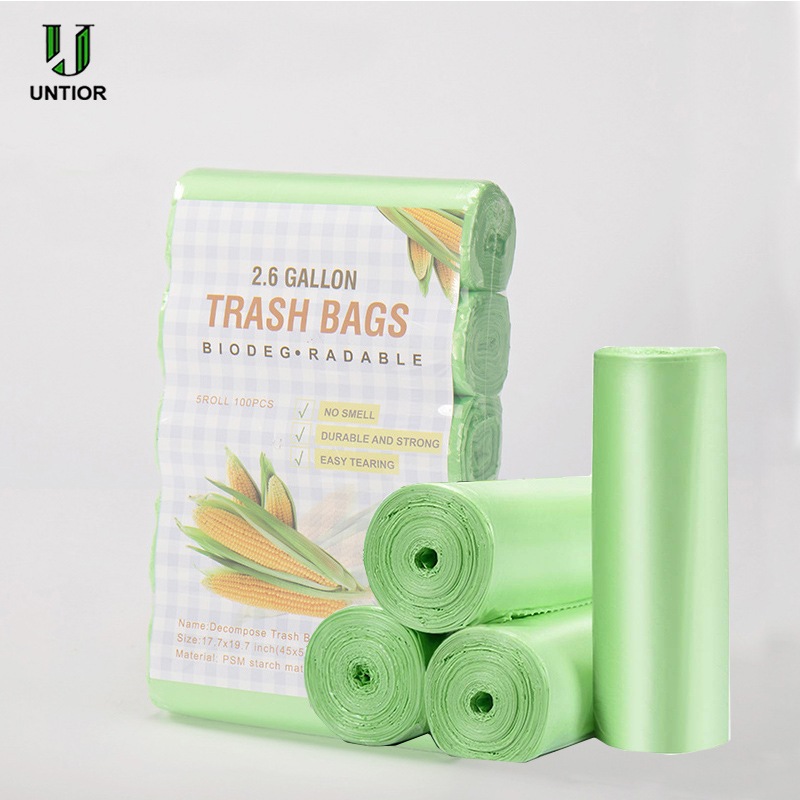 Biodegradable Bin Liner - UNTIOR Kompostierbarer Müllsack, 2,6 Gallonen, biologisch