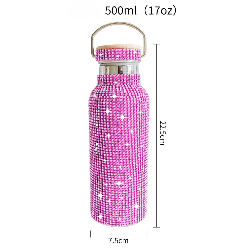Lila Glitzer-Strass Wasserflas – Bamboo Cutlery Travel Bewertung und Preis