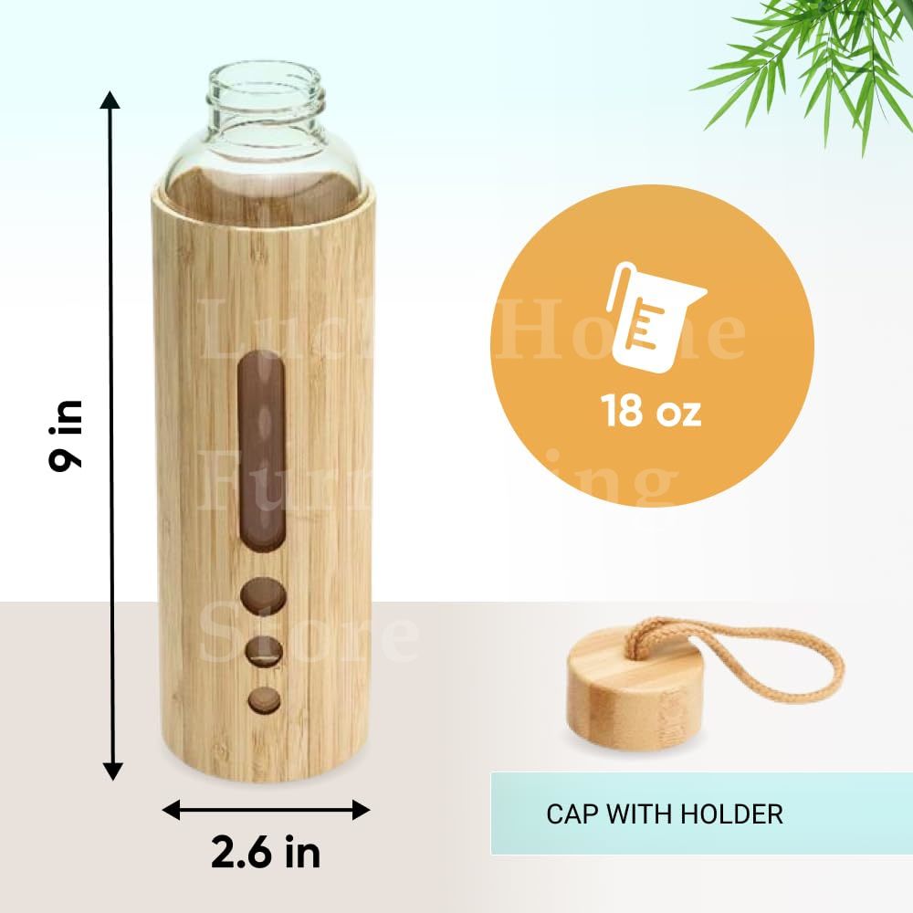 550ML Borosilikatglas Wasserfl – Bamboo Cutlery Travel Bewertung und Preis